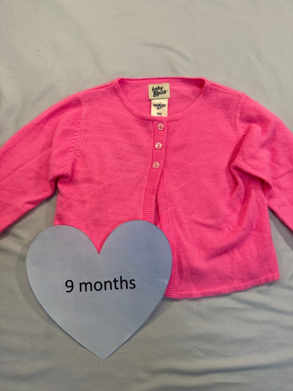 OshKosh B'gosh - Bright Pink Kids Cardigan